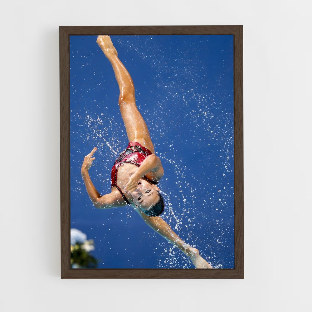 Poster Plongée Artistique – affiche Natation synchronisée (vue 5)